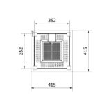 Ogrzewacz tarasowy Patio Slim Stalowy Czarny Kratki