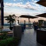 Ogrzewacz tarasowy Patio Slim Stalowy Czarny Kratki