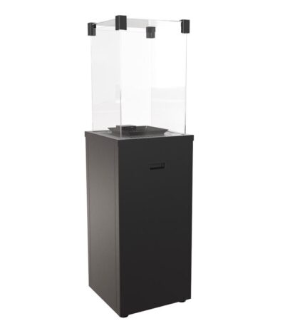 Ogrzewacz tarasowy Patio Slim Stalowy Czarny Kratki