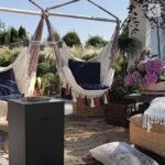 Ogrzewacz tarasowy Patio Slim Stalowy Czarny Kratki