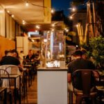 Ogrzewacz tarasowy Patio Slim Stalowy Biały Kratki