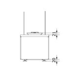Ogrzewacz tarasowy Patio Horizontal Stalowy Czarny Kratki