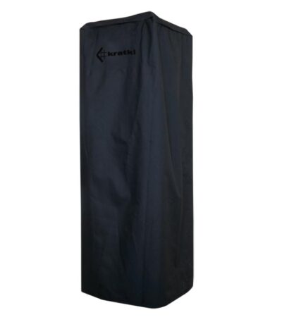 Czarny (logo czarne) pokrowiec do ogrzewacza Patio Kratki