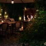 Ogrzewacz tarasowy Patio Mini Stalowy Czarny Kratki