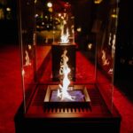 Ogrzewacz tarasowy Patio Mini Stalowy Czarny Kratki