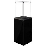 Ogrzewacz tarasowy Patio Mini Obudowa Szklana Czarny Kratki