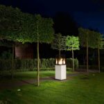 Ogrzewacz tarasowy Patio Mini Obudowa Szklana Biały Kratki