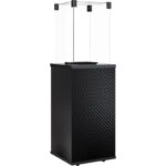 Ogrzewacz tarasowy Patio Mini Obudowa Szklana Pikowana Czarny Kratki