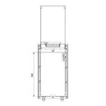 Ogrzewacz tarasowy Patio Mini Spiek Kwarcowy Blend Nero Kratki