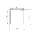 Ogrzewacz tarasowy Patio Mini Spiek Kwarcowy Collection Nero Assoluto Kratki