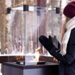 Ogrzewacz tarasowy Patio Mini Spiek Kwarcowy Filo Ghisa Kratki