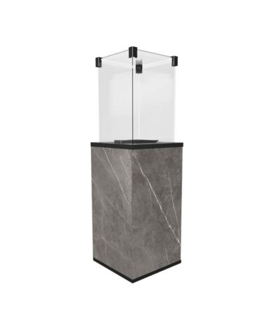 Ogrzewacz tarasowy Patio Mini Spiek Kwarcowy Naturali Pietra Grey Kratki