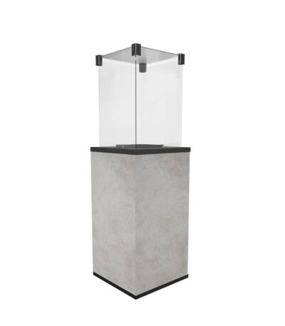 Ogrzewacz tarasowy Patio Mini Spiek Kwarcowy Oxide Grigio Kratki