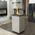 Ogrzewacz tarasowy Patio Mini Spiek Kwarcowy Oxide Grigio Kratki