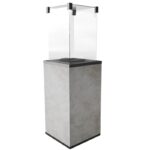 Ogrzewacz tarasowy Patio Mini Spiek Kwarcowy Oxide Grigio Kratki