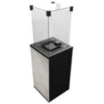 Ogrzewacz tarasowy Patio Mini Spiek Kwarcowy Oxide Grigio Kratki