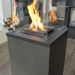 Ogrzewacz tarasowy Patio Mini Spiek Kwarcowy Seta Liquorice Kratki