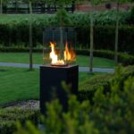 Ogrzewacz tarasowy Patio Mini Automatyczny Stalowy Czarny Kratki