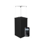 Ogrzewacz tarasowy Patio Mini Automatyczny Stalowy Czarny Kratki