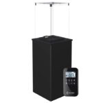 Ogrzewacz tarasowy Patio Mini Automatyczny Stalowy Czarny Kratki