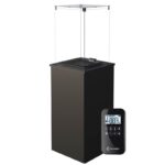 Ogrzewacz tarasowy Patio Mini Automatyczny Stalowy Czarny Kratki