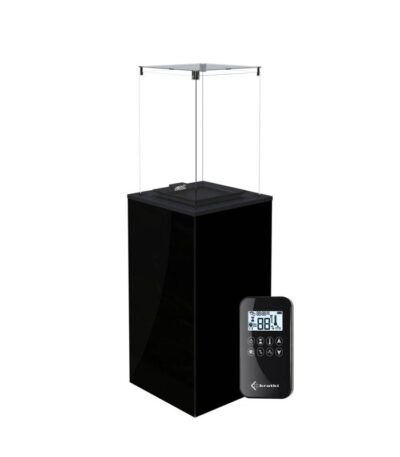 Ogrzewacz tarasowy Patio Mini Automatyczny Obudowa Szklana Czarny Kratki