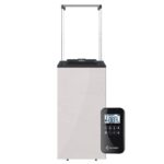 Ogrzewacz tarasowy Patio Mini Automatyczny Obudowa Szklana Biały Kratki