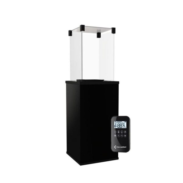 Ogrzewacz tarasowy Patio Mini Automatyczny Spiek Kwarcowy Collection Nero Assoluto Kratki