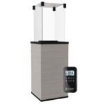 Ogrzewacz tarasowy Patio Mini Automatyczny Spiek Kwarcowy Naturali Ossidiana Vena Chiara Kratki