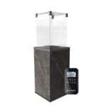 Ogrzewacz tarasowy Patio Mini Automatyczny Spiek Kwarcowy Naturali Pietra Grey Kratki