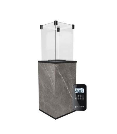 Ogrzewacz tarasowy Patio Mini Automatyczny Spiek Kwarcowy Naturali Pietra Grey Kratki