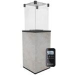 Ogrzewacz tarasowy Patio Mini Automatyczny Spiek Kwarcowy Oxide Grigio Kratki