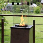 Ogrzewacz tarasowy Patio Mini Automatyczny Spiek Kwarcowy Oxide Nero Kratki