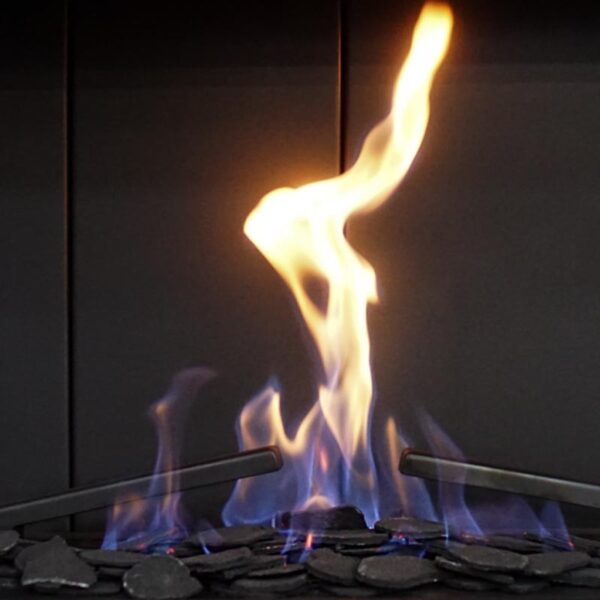 Płatki dekoracyjne do kominków gazowych czarne Kratki