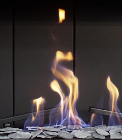 Płatki dekoracyjne do kominków gazowych szare Kratki