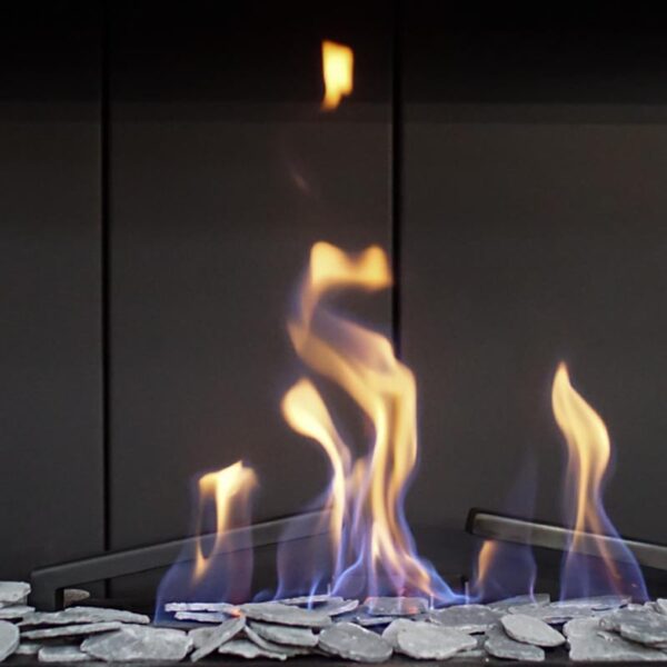 Płatki dekoracyjne do kominków gazowych szare Kratki