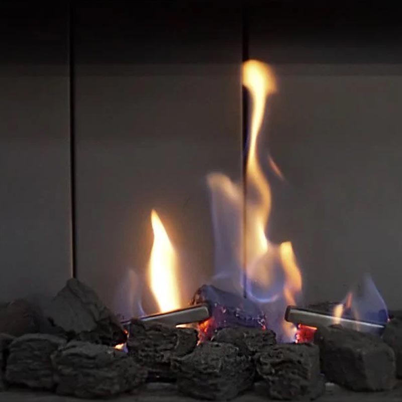 Ozdobna imitacja węgla do kominków gazowych Kratki