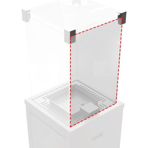 Szyba boczna do ogrzewacza Patio Kratki