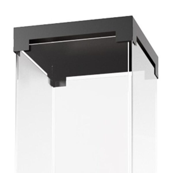 Czarny daszek do ogrzewacza Patio Light Kratki