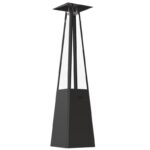 Parasol grzewczy Umbrella Stalowy Czarny Kratki