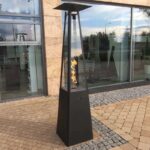 Parasol grzewczy Umbrella Stalowy Czarny Kratki