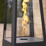 Parasol grzewczy Umbrella Stalowy Czarny Kratki