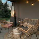 Parasol grzewczy Umbrella Stalowy Czarny Kratki