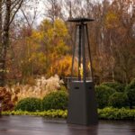 Parasol grzewczy Umbrella Stalowy Czarny Kratki