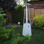 Parasol grzewczy Umbrella Stalowy Biały Kratki