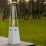 Parasol grzewczy Umbrella Stalowy Biały Kratki