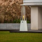 Parasol grzewczy Umbrella Stalowy Biały Kratki