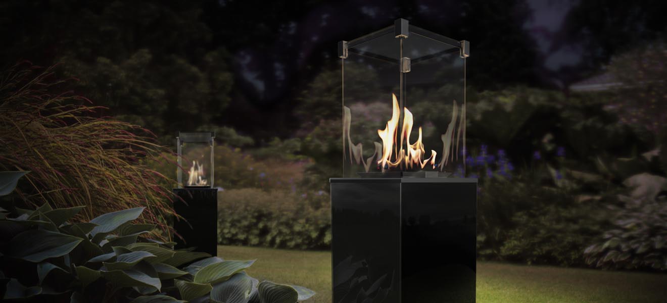 Ogrzewacz tarasowy Patio Light Biały Kratki + Pokrowiec