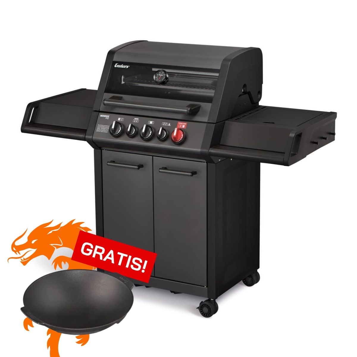 tydzien-azjatycki-838133 Grill gazowy Enders Monroe PRO 3 SIK Turbo Shadow Series 838133 - obrazek 1