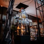 Parasol grzewczy Umbrella BS Stalowy Czarny Kratki